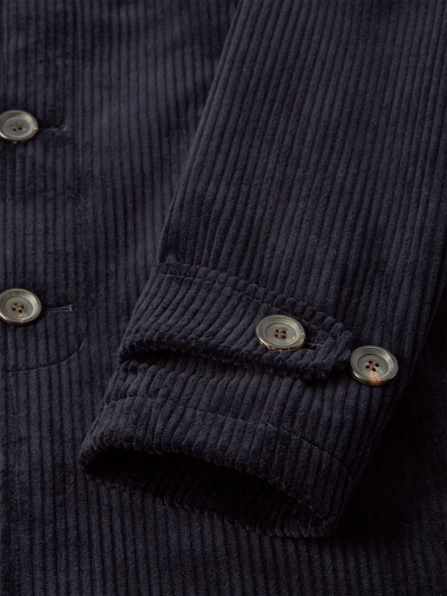 Grandpa Coat Melrose Cord Navy 4 Grandpa Coat Melrose Cord Navy - Image 4