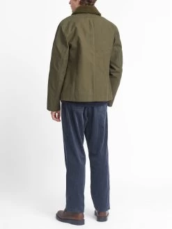 Lambeth Jacket Barwell Canvas Green -Oliver Spencer Store OSMJ199E BAR01GRN LAMBETHJACKET BARWELLCANVASGREEN6
