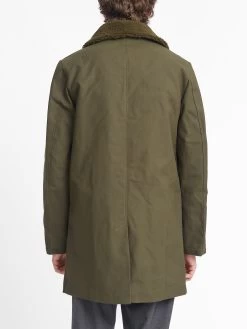 Newington Coat Barwell Canvas Green -Oliver Spencer Store OSMJ316 BAR01GRN NEWINGTONCOAT BARWELLCANVASGREEN7copy