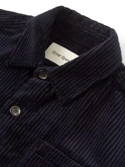 Milford Jacket Melrose Cord Navy -Oliver Spencer Store OSMJ351MilfordJacketMEL01NAVMelroseCordNavy1