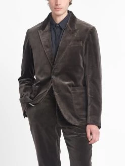 Mole Grey Velvet Mansfield Suit -Oliver Spencer Store OSMJ352 VEL01MOG MANSFIELDJACKET VELVETMOLEGREY4copy 5c7a580a 5dad 4ec4 bac2 aa3a1699544c