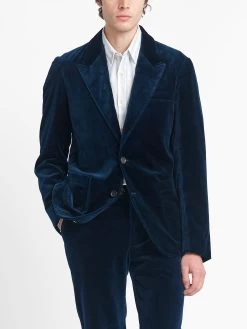 Sapphire Blue Velvet Mansfield Suit -Oliver Spencer Store OSMJ352 VEL01SAB MANSFIELDJACKET VELVETSAPPHIREBLUEcopy be8b1ee2 9c17 45d2 87f3 cc70b27cde62