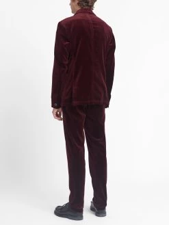 Oliver Spencer Store -Oliver Spencer Store OSMJ352C VEL01BUR MANSFIELDJACKET VELVETBURGUNDY1