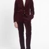 Burgundy Velvet Mansfield Suit
