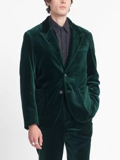 Green Velvet Mansfield Suit -Oliver Spencer Store OSMJ352C VEL01RAG MANSFIELDJACKET VELVETRACINGGREEN2copy 8edcebb6 c82b 4498 a0d1 79b51e1f4c53