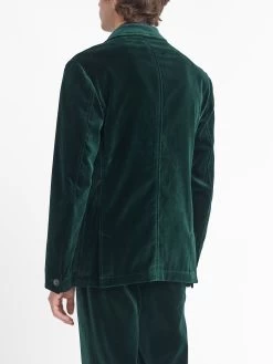 Green Velvet Mansfield Suit -Oliver Spencer Store OSMJ352C VEL01RAG MANSFIELDJACKET VELVETRACINGGREEN3copy 1323460b 1886 4561 971d 75405ce81ba5