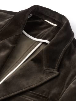 Mansfield Jacket Velvet Mole Grey -Oliver Spencer Store OSMJ352MansfieldJacketVEL01MOGVelvetMoleGrey1