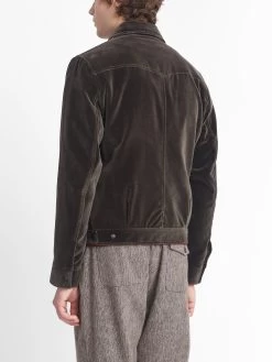 Norton Jacket Velvet Mole Grey -Oliver Spencer Store OSMJ364 VEL01MOG NORTONJACKET VELVETMOLEGREY9copy