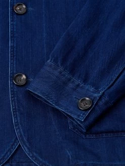 Bradwell Jacket Faye Indigo Blue -Oliver Spencer Store OSMJ365WentworthJacketFAY01INBFayeIndigoBlue2