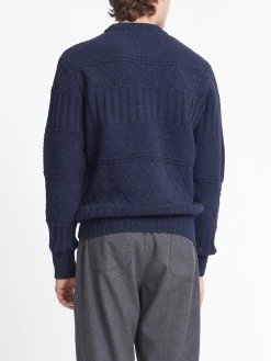 Blenheim Jumper Bonham Navy -Oliver Spencer Store OSMK637D BON01NAV BLENHEIMJUMPER BONHAMNAVY5copy