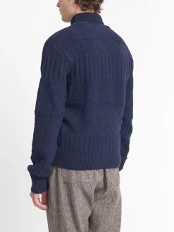 Talbot Roll Neck Jumper Bonham Navy -Oliver Spencer Store OSMK638 BON01NAV TALBOTROLLNECKJUMPER BONHAMNAVYBLUE16copy