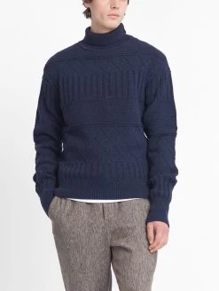 Talbot Roll Neck Jumper Bonham Navy -Oliver Spencer Store OSMK638 BON01NAV TALBOTROLLNECKJUMPER BONHAMNAVYBLUE9copy