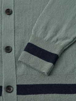 Britten Knitted Cardigan Greeves Sea Green -Oliver Spencer Store OSMK693BrittenKnittedCardiganGRE01SEGGreevesSeaGreen2