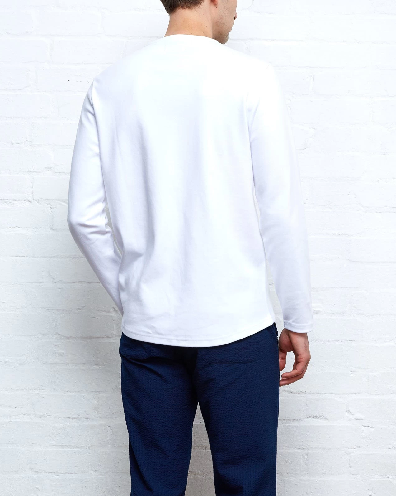 Heavy Long Sleeve Plain T-Shirt Tavistock White 6 Heavy Long Sleeve Plain T-Shirt Tavistock White - Image 6