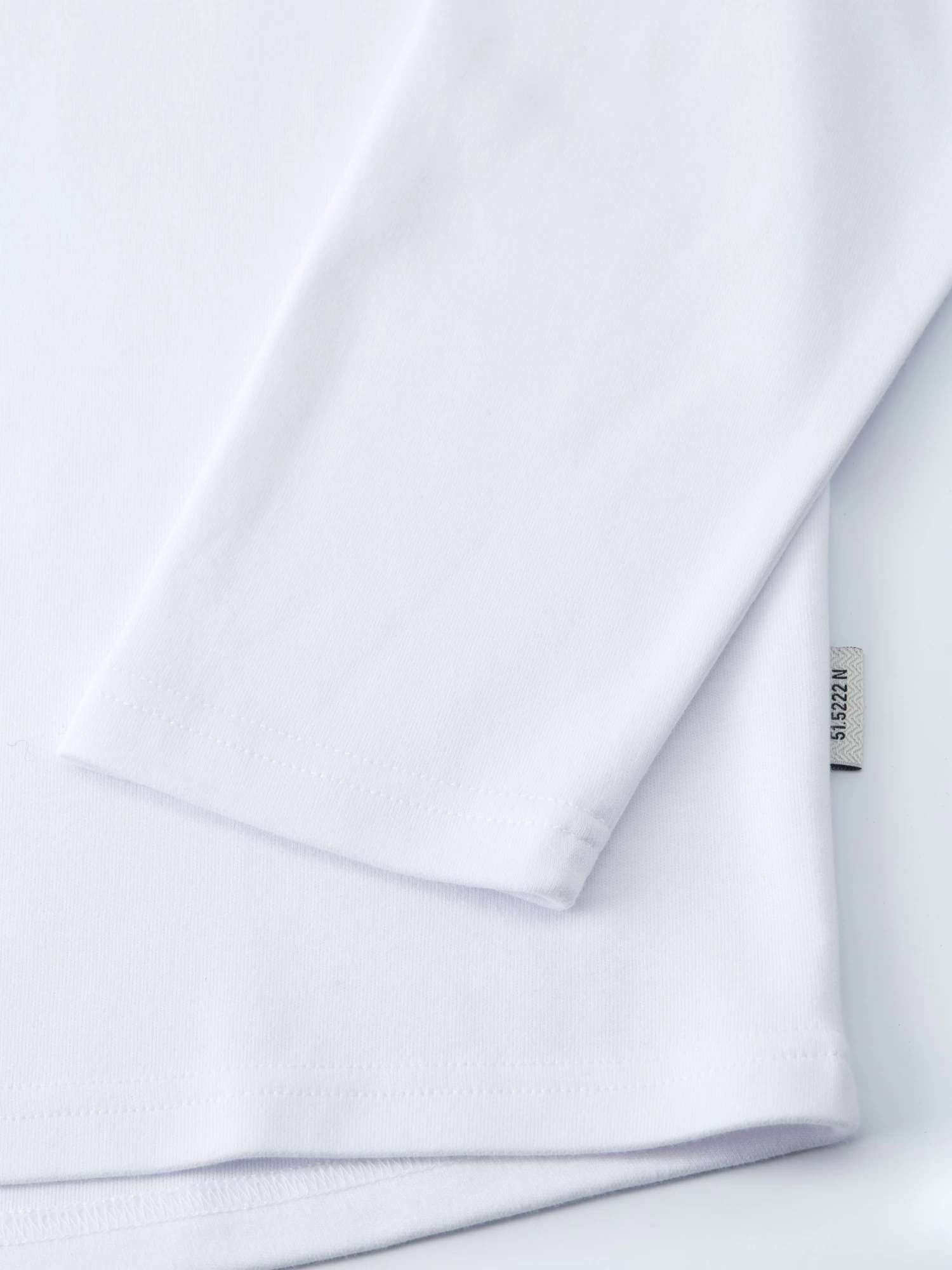 Heavy Long Sleeve Plain T-Shirt Tavistock White 4 Heavy Long Sleeve Plain T-Shirt Tavistock White - Image 4