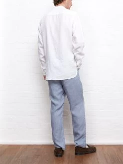 Grandad Shirt Bridford White -Oliver Spencer Store OSMS126 BRI01WHI GRANDADSHIRTBRIDFORDWHITE2483