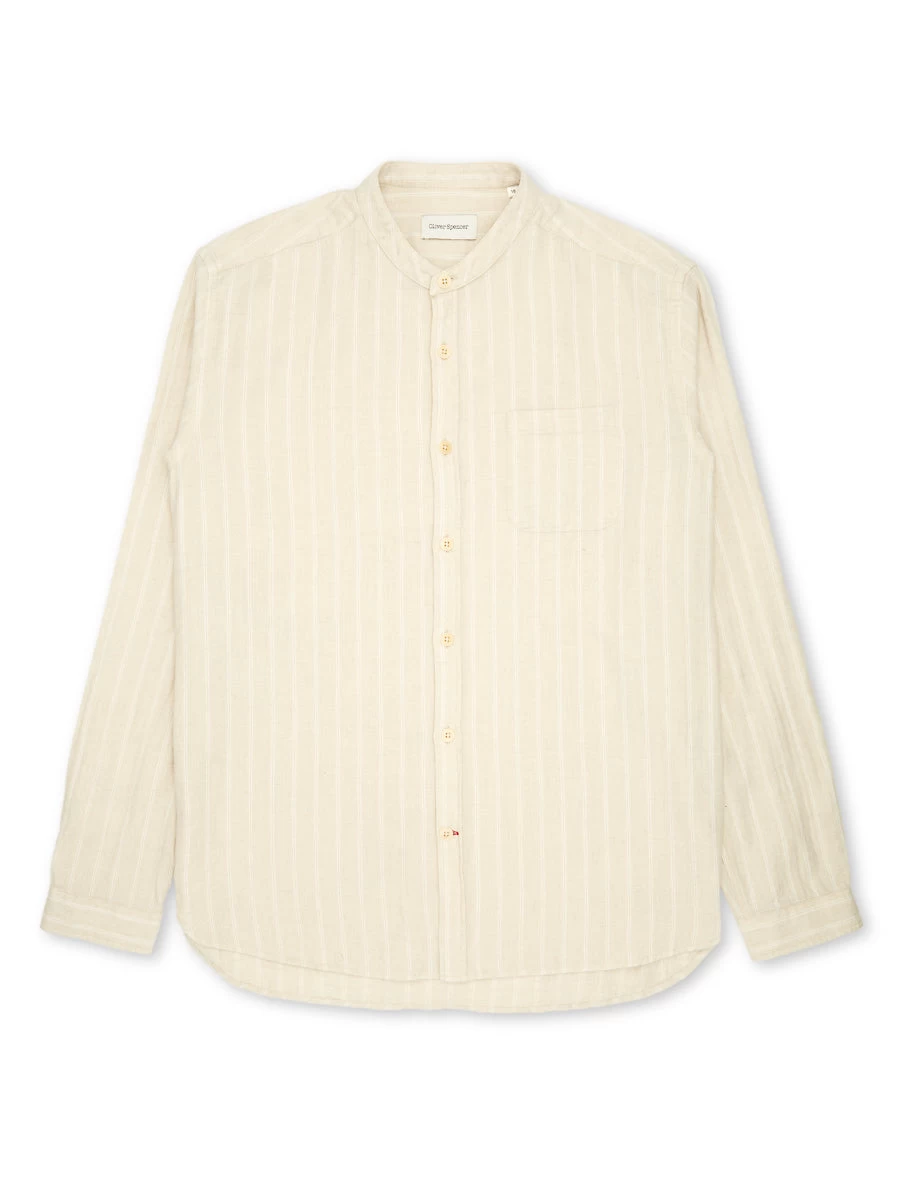 Grandad Shirt Randal Cream 1 Grandad Shirt Randal Cream