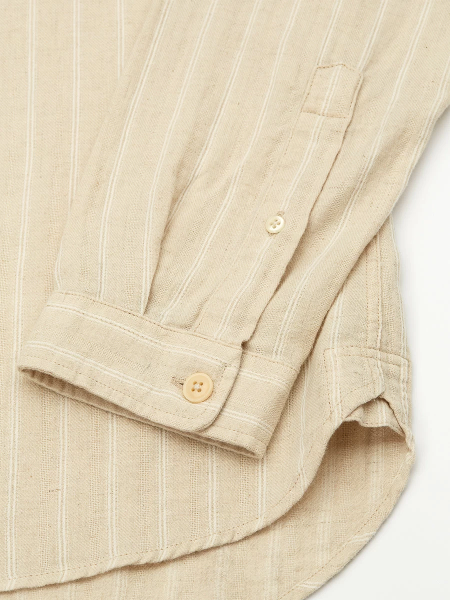 Grandad Shirt Randal Cream 4 Grandad Shirt Randal Cream - Image 4