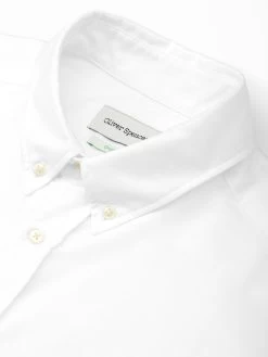 Brook Shirt Brecon White -Oliver Spencer Store OSMS162BrookShirtBRE01WHIBreconWhite1
