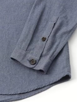 Treviscoe Shirt Abbingdon Slate Blue -Oliver Spencer Store OSMS171aTreviscoeShirtABB01SLBAbbingdonSlateBlue2