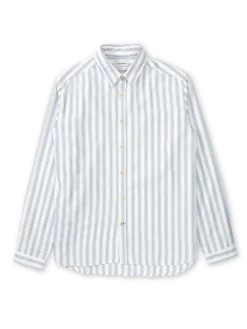Oliver Spencer Store 9 New York Special Shirt Jenkins Cream/Blue