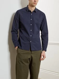 Conduit Classic Shirt Abbott Navy 10 Conduit Classic Shirt Abbott Navy -Oliver Spencer Store OSMS304 ABB01NAVCONDUITCLASSICSHIRTABBOTTNAVY3copy