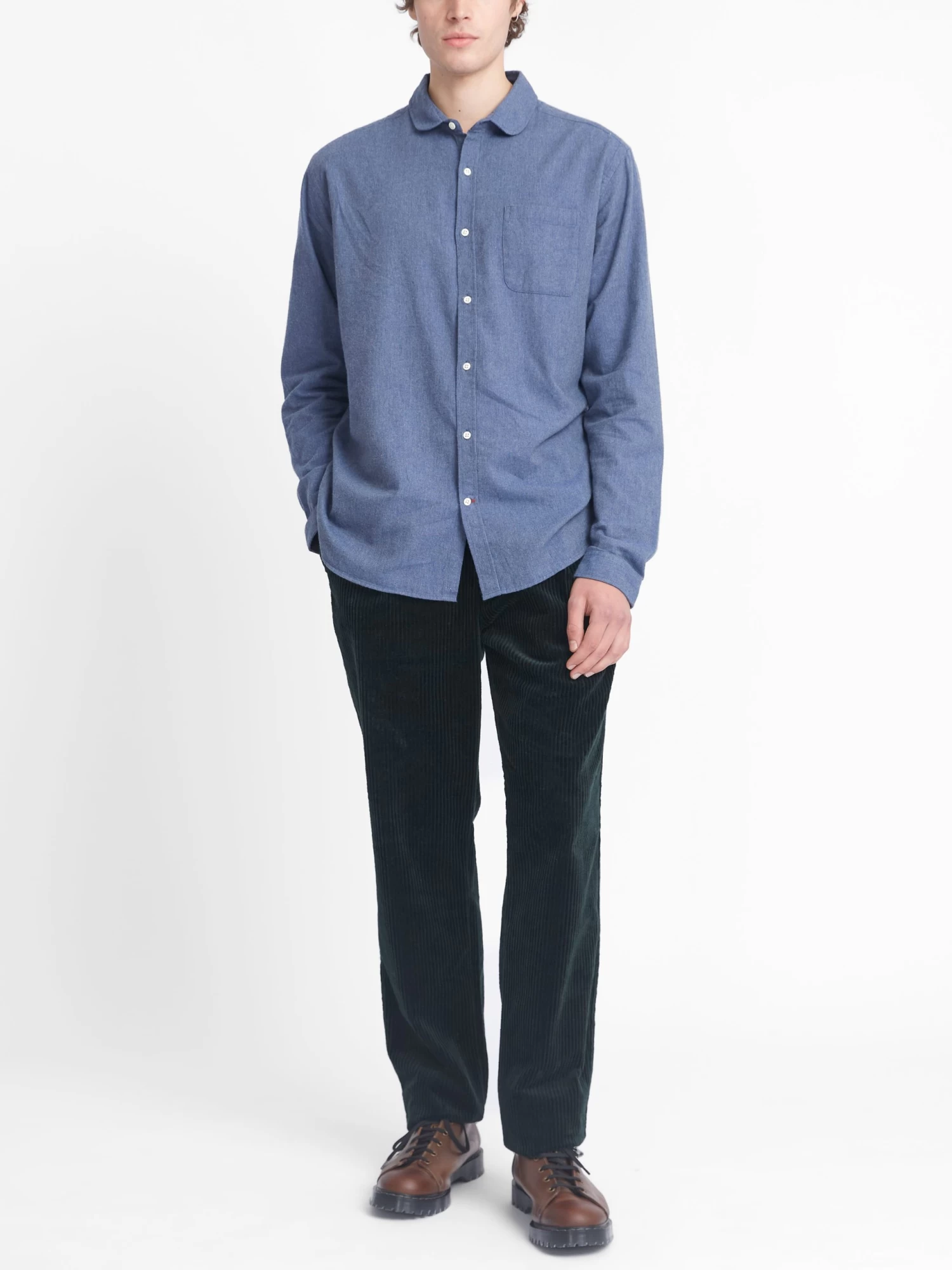 Eton Collar Shirt Abbingdon Slate Blue 2 Eton Collar Shirt Abbingdon Slate Blue - Image 2
