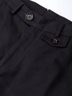 Fishtail Trousers Ellbridge Black -Oliver Spencer Store OSMT20dFishtailTrousersELL01BLKEllbridgeBlack1