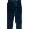 Fishtail Trousers Velvet Sapphire Blue