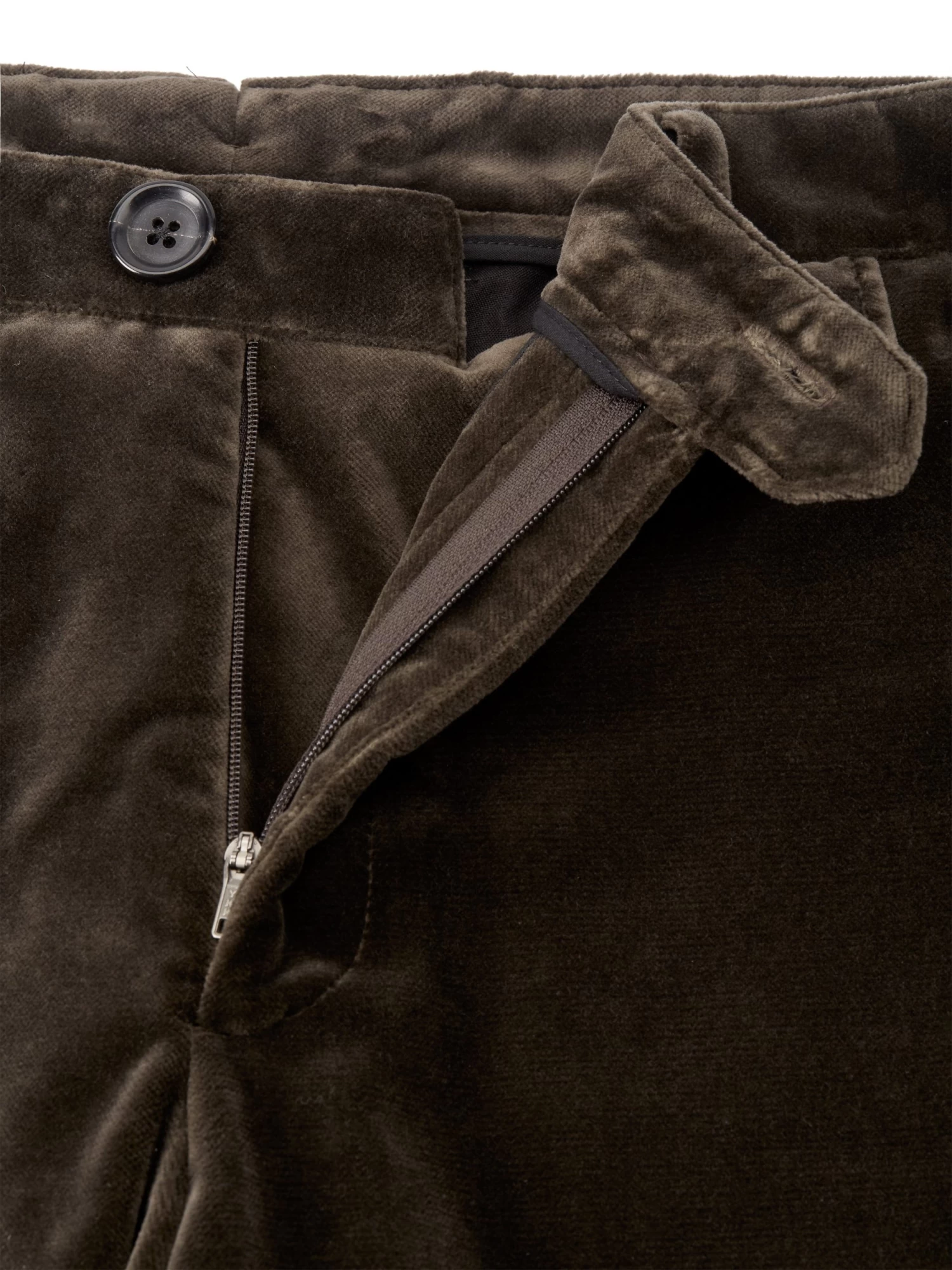 Fishtail Trousers Velvet Mole Grey 4 Fishtail Trousers Velvet Mole Grey - Image 4