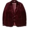 Mansfield Jacket Velvet Burgundy