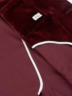 Mansfield Jacket Velvet Burgundy -Oliver Spencer Store OSMT352cFlatMansfieldJacketVEL01BURVelvetBurgundy3