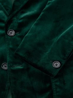Mansfield Jacket Velvet Racing Green -Oliver Spencer Store OSMT352cFlatMansfieldJacketVEL01RAGVelvetRacingGreen2
