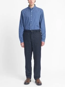 Oliver Spencer Store -Oliver Spencer Store OSMT48cDrawstringTrousersAME01NAVAmershamNavy10