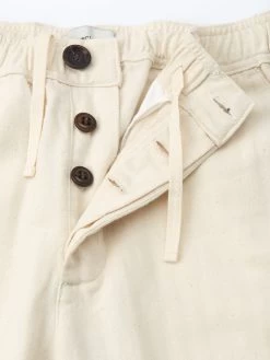 Drawstring Trousers Cairnes Ecru 12 Drawstring Trousers Cairnes Ecru -Oliver Spencer Store OSMT48cDrawstringTrousersCAI01ECRCairnesEcru2