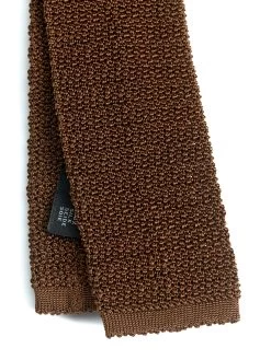 Oliver Spencer Store 34 Oliver Spencer Store -Oliver Spencer Store OSMTiesAscotSilkKnittedBrown1