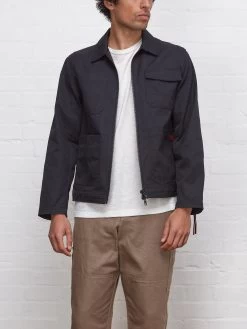 Oliver Spencer X Niwaki Hortus Gardening Jacket Wentworth Navy -Oliver Spencer Store OSNMJ340A WEN1NAV HORTUSGARDENINGJACKETNAVY2copy