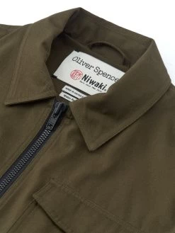 Oliver Spencer X Niwaki Hortus Gardening Jacket Park Green 8 Oliver Spencer X Niwaki Hortus Gardening Jacket Park Green -Oliver Spencer Store OSNMJ340aHortusGardeningJacketPAR01GRNParkGreen1