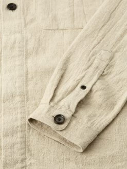 Oliver Spencer X Niwaki Haru Gardening Overshirt Bruton Beige -Oliver Spencer Store OSNMS177HaruGardeningOvershirtBRU01BEIBrutonBeige2