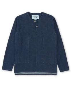 Oliver Spencer X Niwaki Ohana Gardening Smock Mullins Denim Indigo Rinse