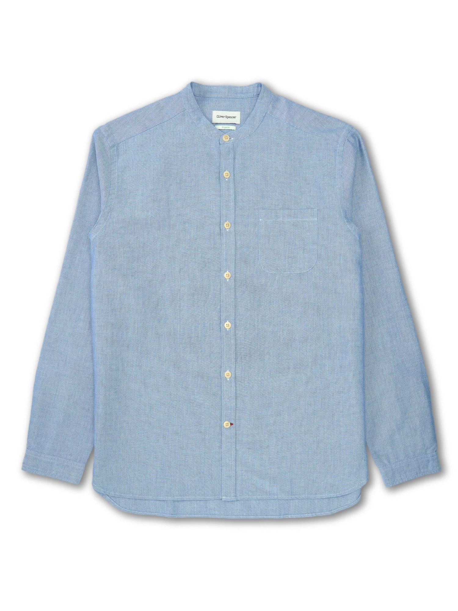 Grandad Shirt Brecon Blue 1 Grandad Shirt Brecon Blue